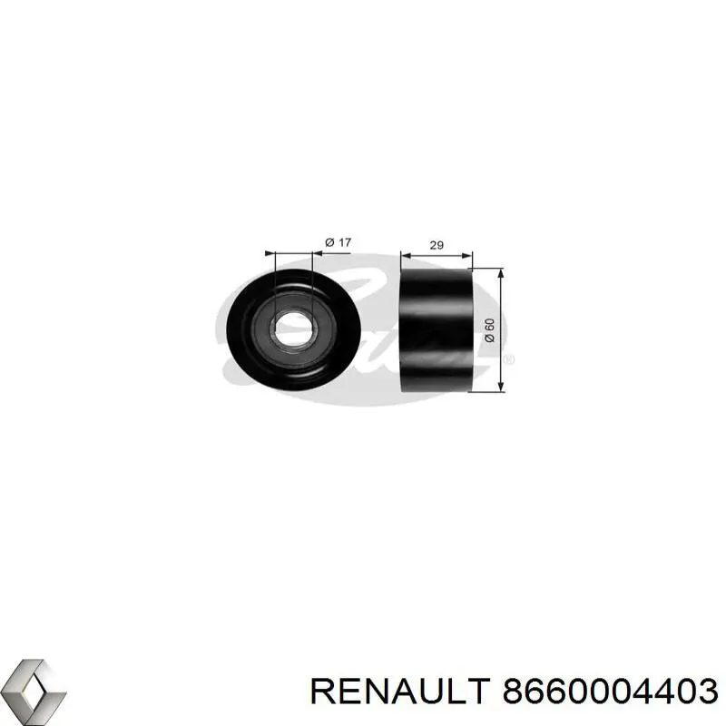 8660004403 Renault (RVI) kit correa de distribución