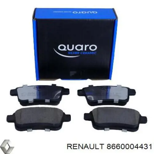 Pastillas traseras de freno Renault (RVI) 8660004431 precio, desde 19,65 EUR