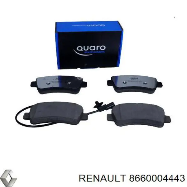 Pastillas traseras de freno Renault (RVI) 8660004443 precio, desde 28,56 EUR