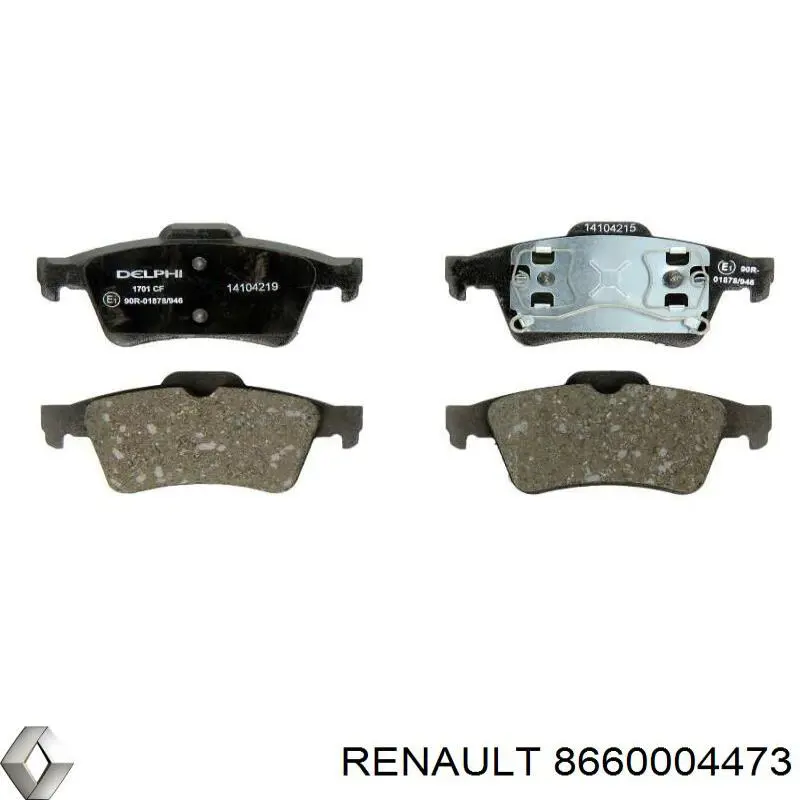 Pastillas de freno traseras Renault Espace 4 JK0