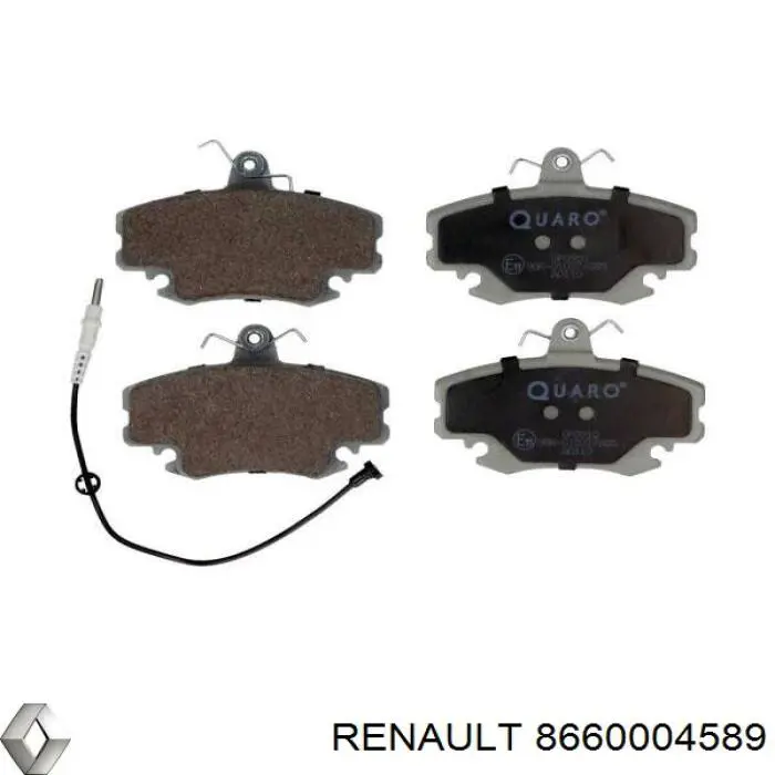 Comprar 8660004589 Renault (RVI) Pastillas delanteras de freno