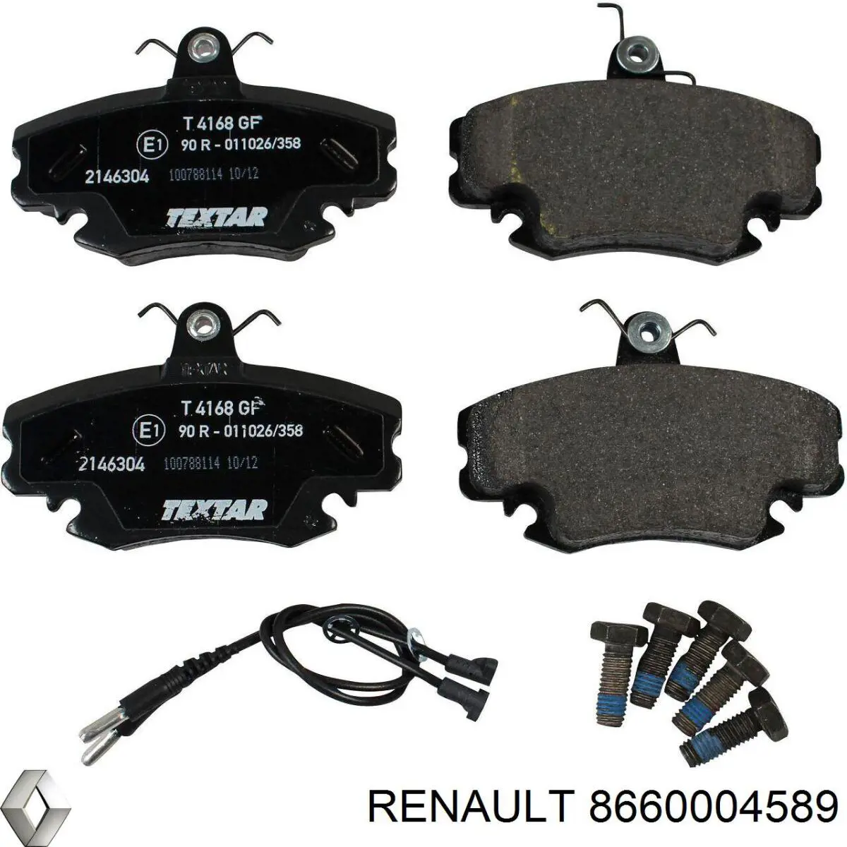 Pastillas de freno 8660004589 Renault (RVI)