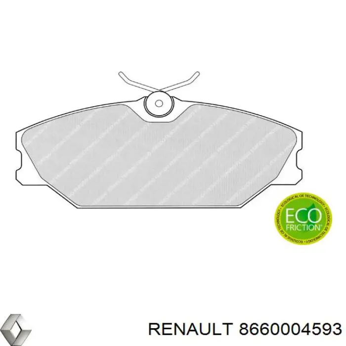 Pastillas de freno delanteras Renault Laguna 1 B56, 556