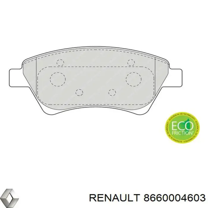 Pastillas freno delanteras Renault (RVI) 8660004603 precio, desde 21,72 EUR