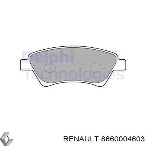 8660004603 Renault (RVI) pastillas de freno delanteras