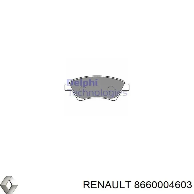 Comprar 8660004603 Renault (RVI) Pastillas delanteras de freno