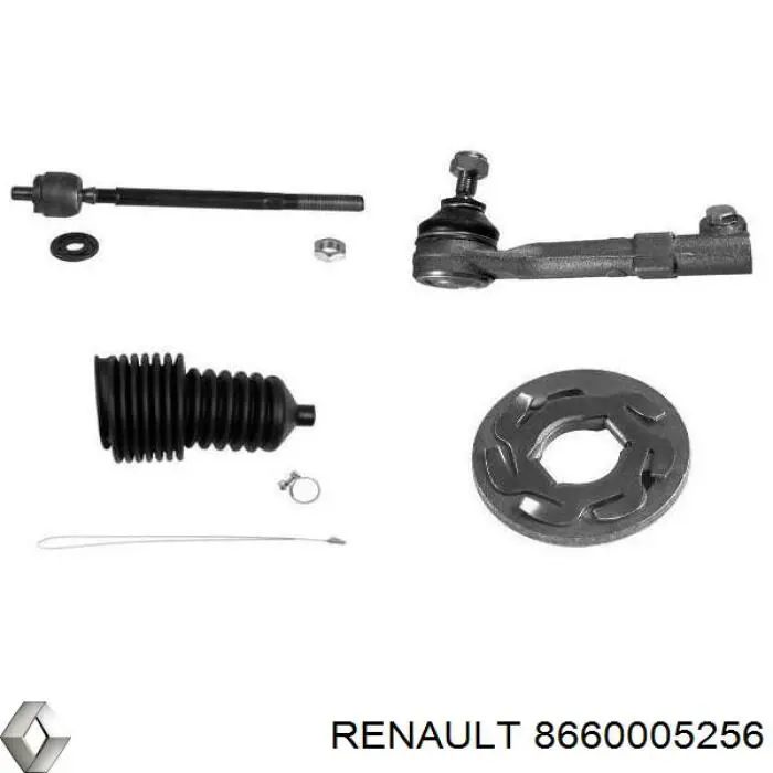8660005256 Renault (RVI) rótula barra de acoplamiento exterior