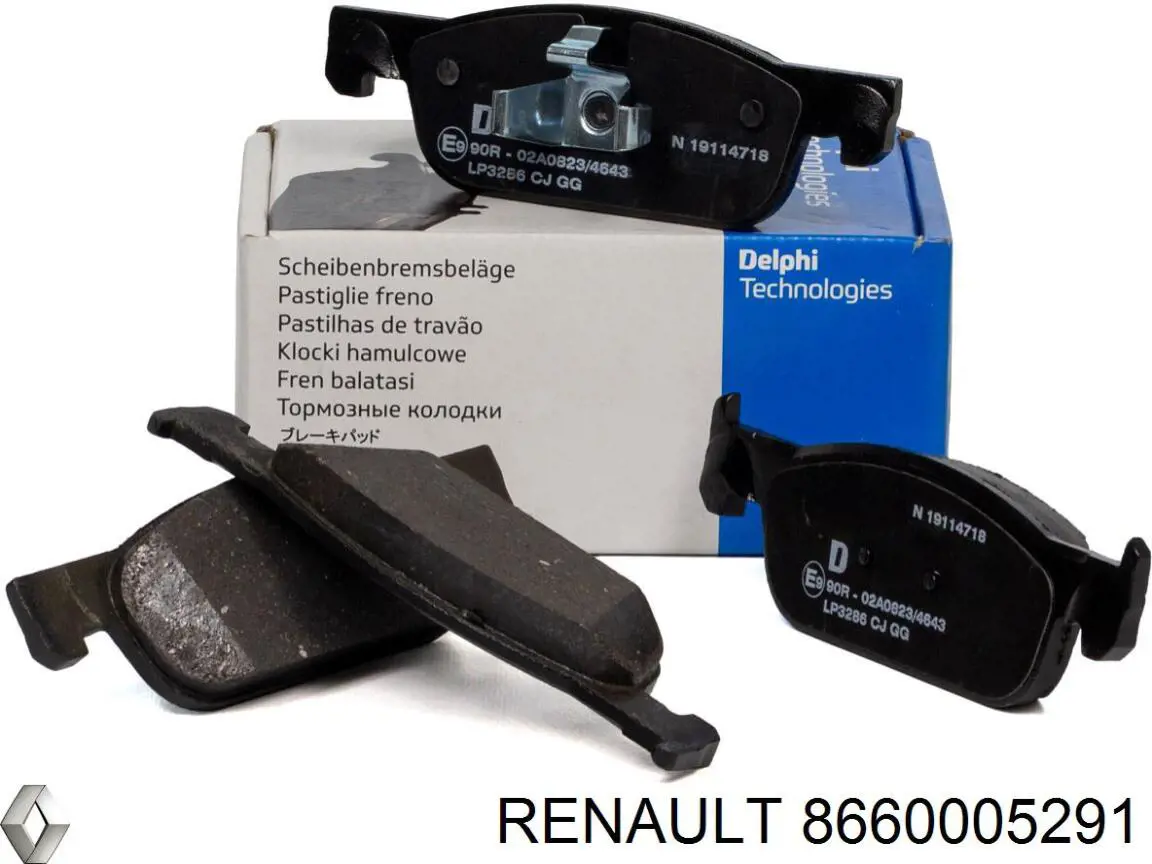 Pastillas freno delanteras Renault (RVI) 8660005291 precio, desde 20,18 EUR