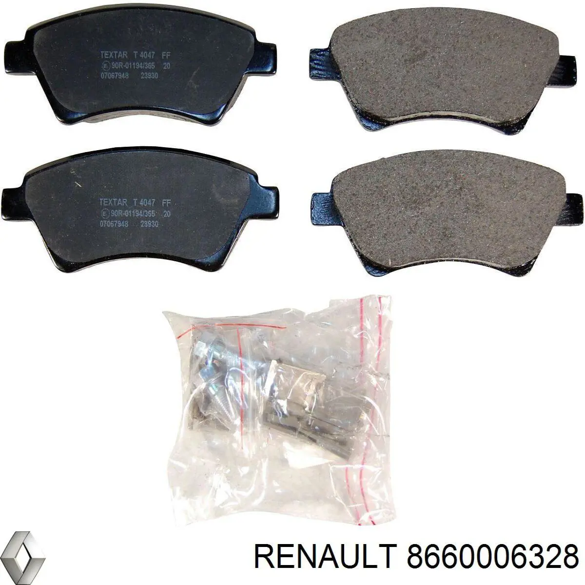 8660006328 Renault (RVI) pastillas de freno delanteras