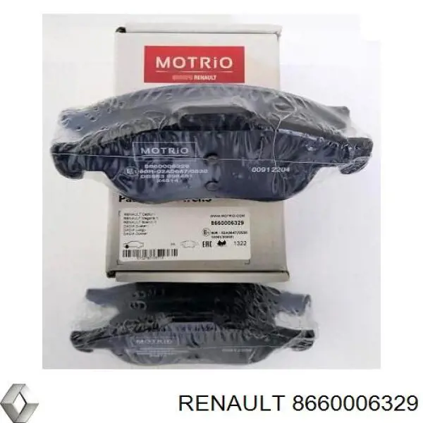 Comprar 8660006329 Renault (RVI) Pastillas delanteras de freno