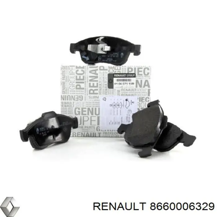 8660006329 Renault (RVI) pastillas de freno delanteras