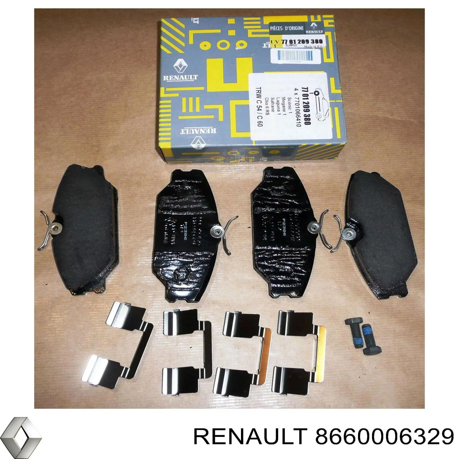 Pastillas freno delanteras Renault (RVI) 8660006329 precio, desde 28,14 EUR
