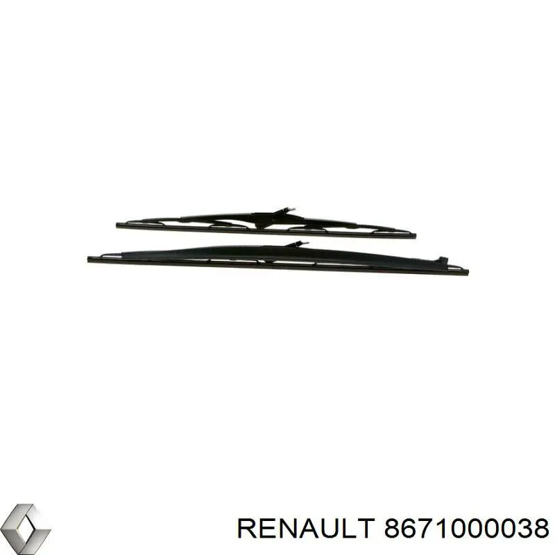 8671000038 Renault (RVI) limpiaparabrisas de luna delantera conductor