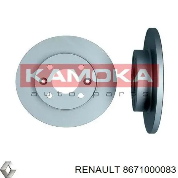 Disco de freno 8671000083 Renault (RVI)