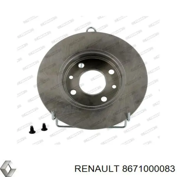 8671000083 Renault (RVI) disco de freno delantero