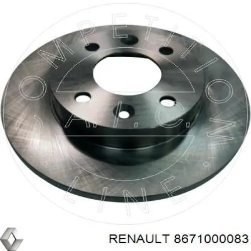 Comprar 8671000083 Renault (RVI) Freno de disco delantero