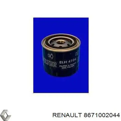 Comprar 8671002044 Renault (RVI) Filtros de aceite