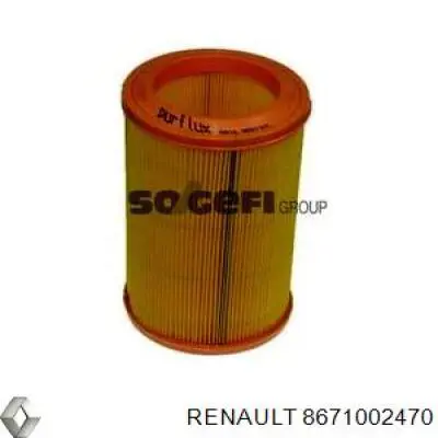 8671002470 Renault (RVI) filtro de aire