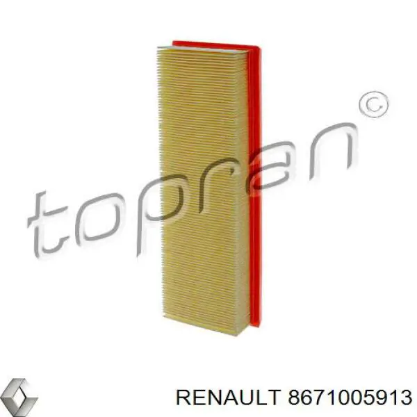 8671005913 Renault (RVI) filtro de aire