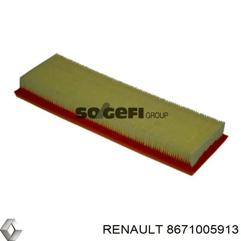Filtro de aire 8671005913 Renault (RVI)
