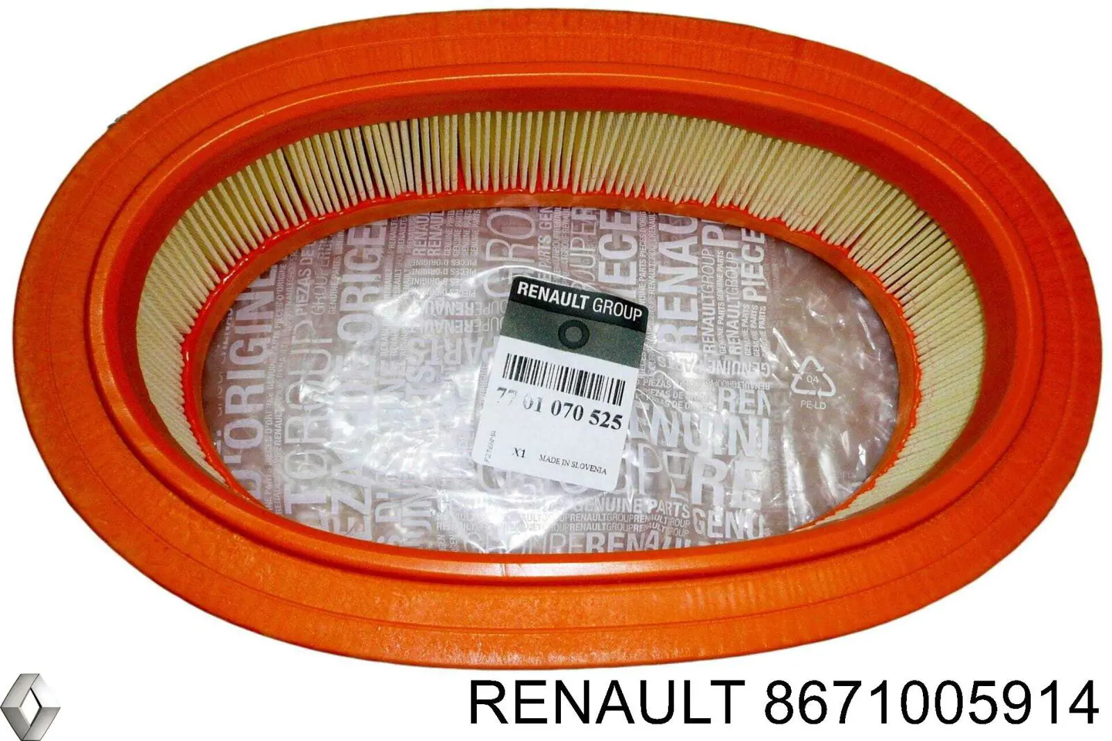 8671005914 Renault (RVI) filtro de aire