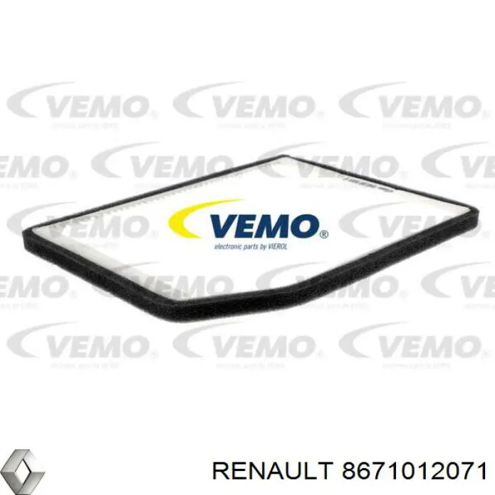 8671012071 Renault (RVI) filtro de habitáculo