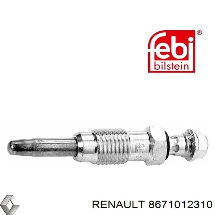 8671012310 Renault (RVI) bujía de precalentamiento