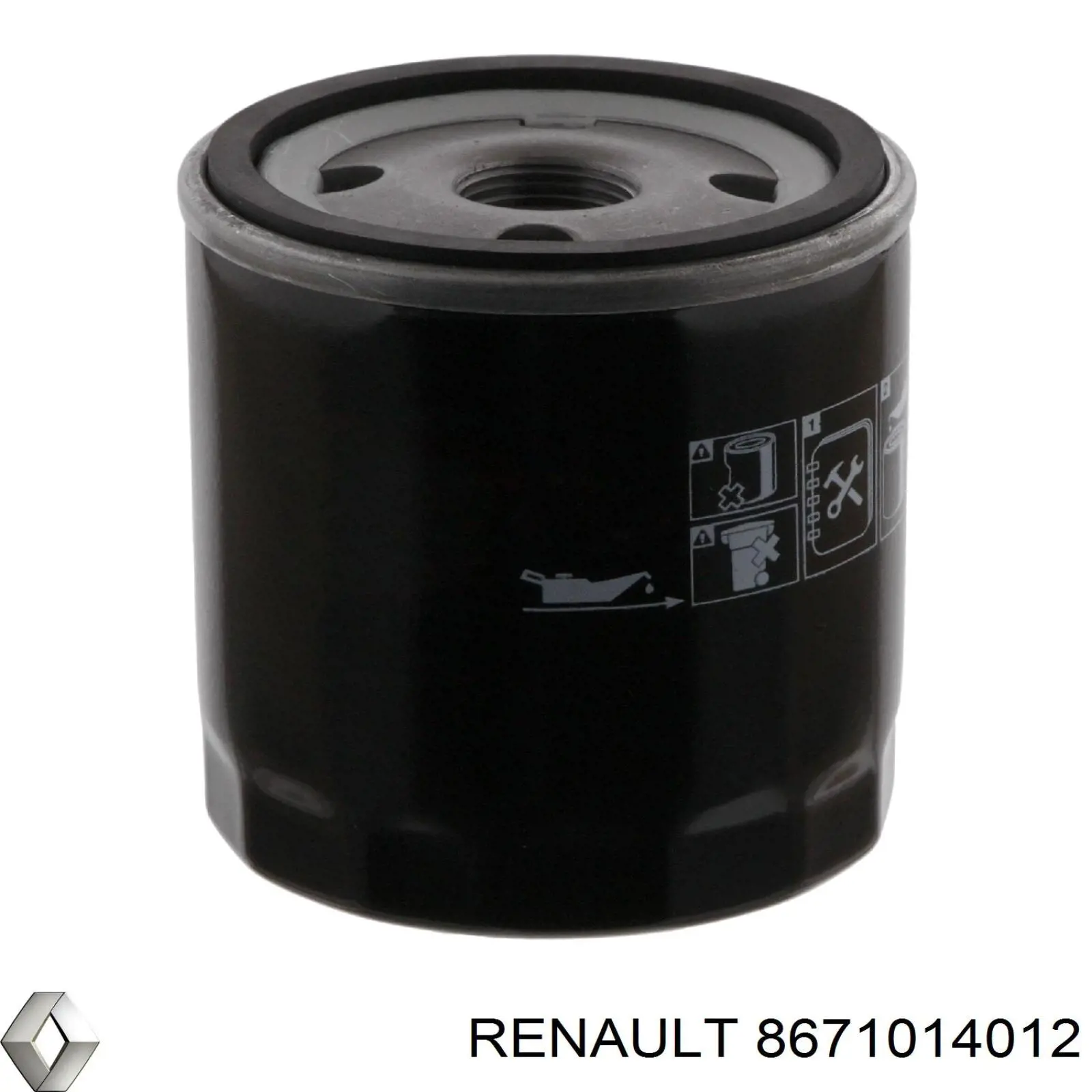 8671014012 Renault (RVI) filtro de aceite