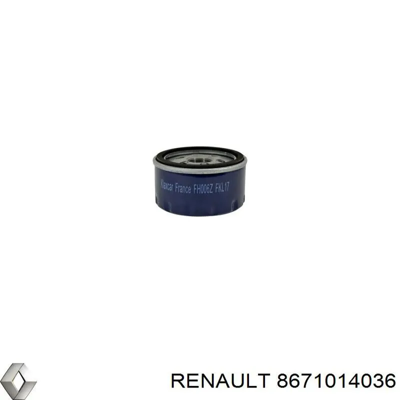 8671014036 Renault (RVI) filtro de aceite