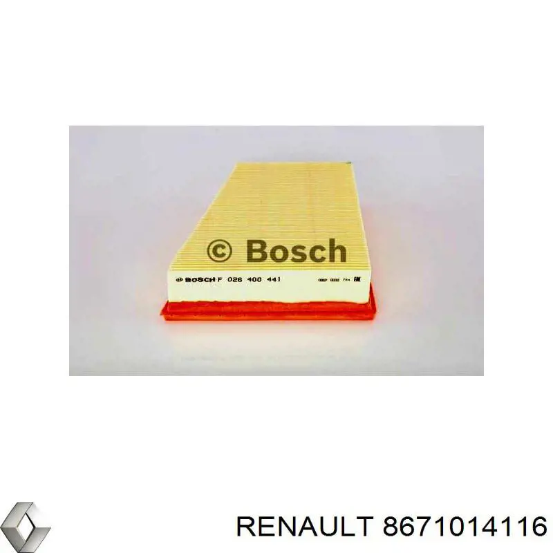 8671014116 Renault (RVI) filtro de aire