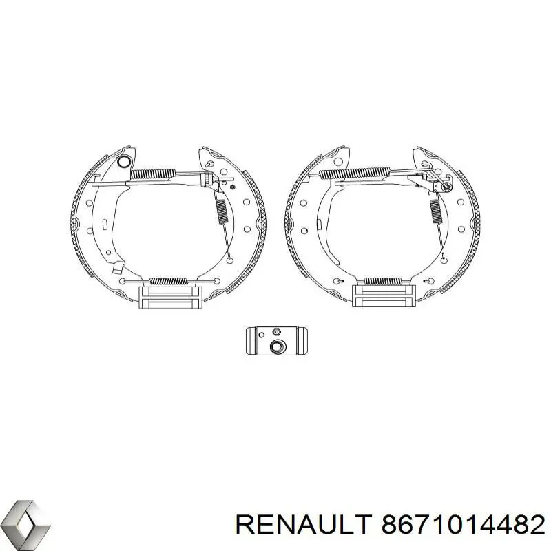 Comprar 8671014482 Renault (RVI) Kit de frenos de tambor, con cilindros, completo