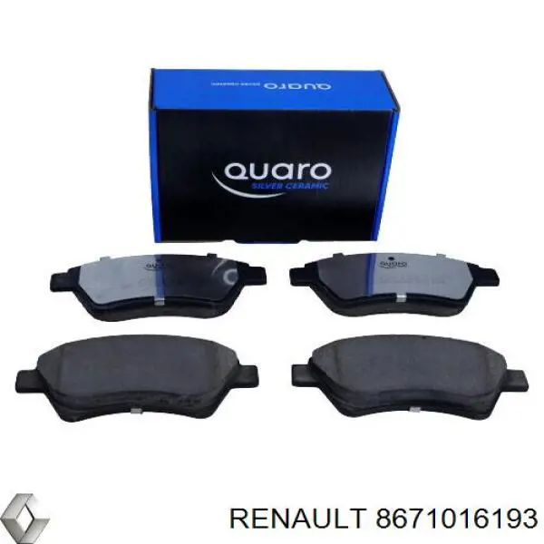 Pastillas freno delanteras Renault (RVI) 8671016193 precio, desde 21,72 EUR