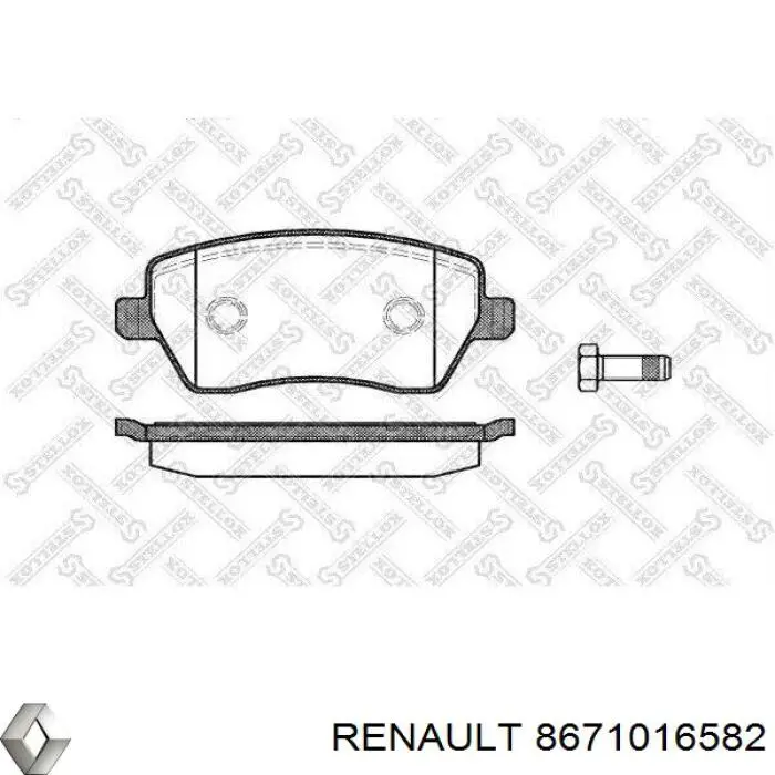 Comprar 8671016582 Renault (RVI) Pastillas de freno traseras
