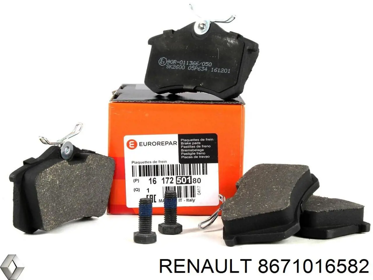 Pastillas traseras de freno Renault (RVI) 8671016582 precio, desde 29,22 EUR