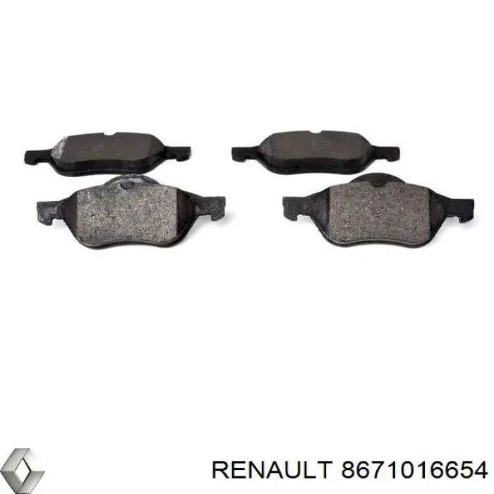 Pastillas freno delanteras Renault (RVI) 8671016654 precio, desde 27,99 EUR