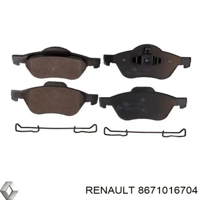 Comprar 8671016704 Renault (RVI) Pastillas delanteras de freno
