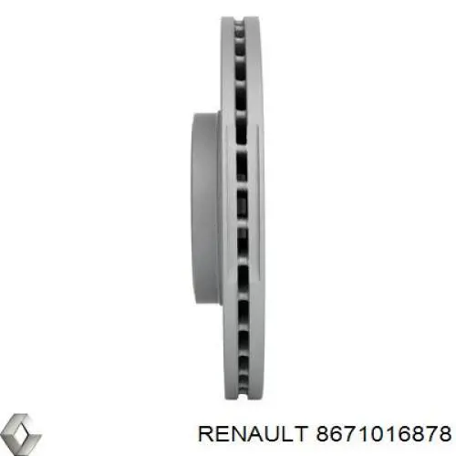 Disco de freno delantero Renault (RVI) 8671016878