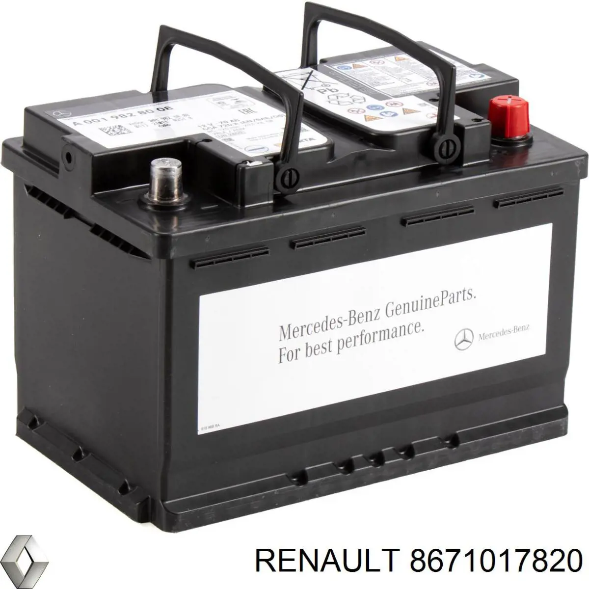 Batería de Arranque Renault (RVI) (8671017820)