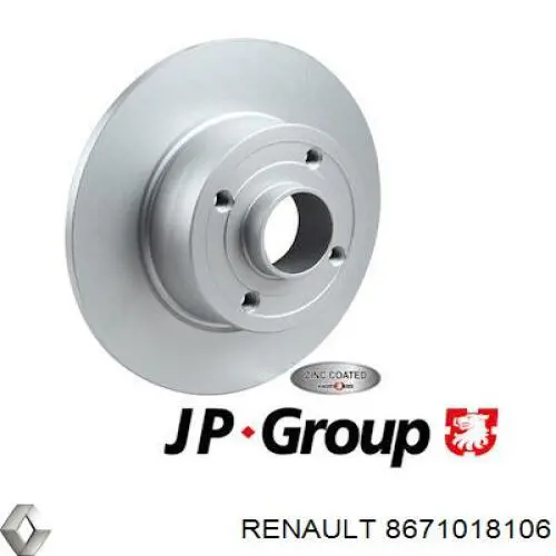 Disco de freno trasero Alfa Romeo 33 905