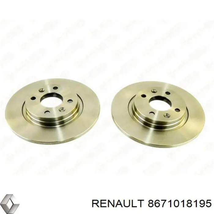 8671018195 Renault (RVI) disco de freno delantero