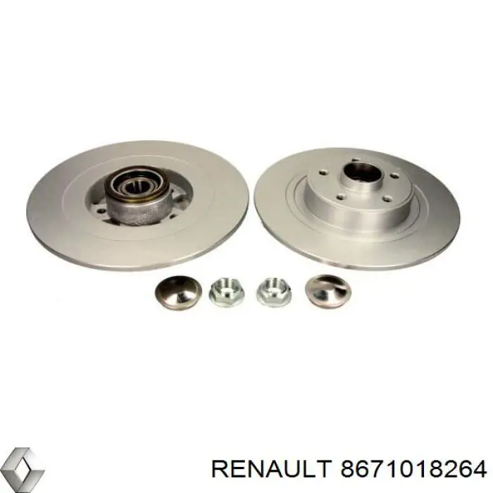 8671018264 Renault (RVI) disco de freno trasero