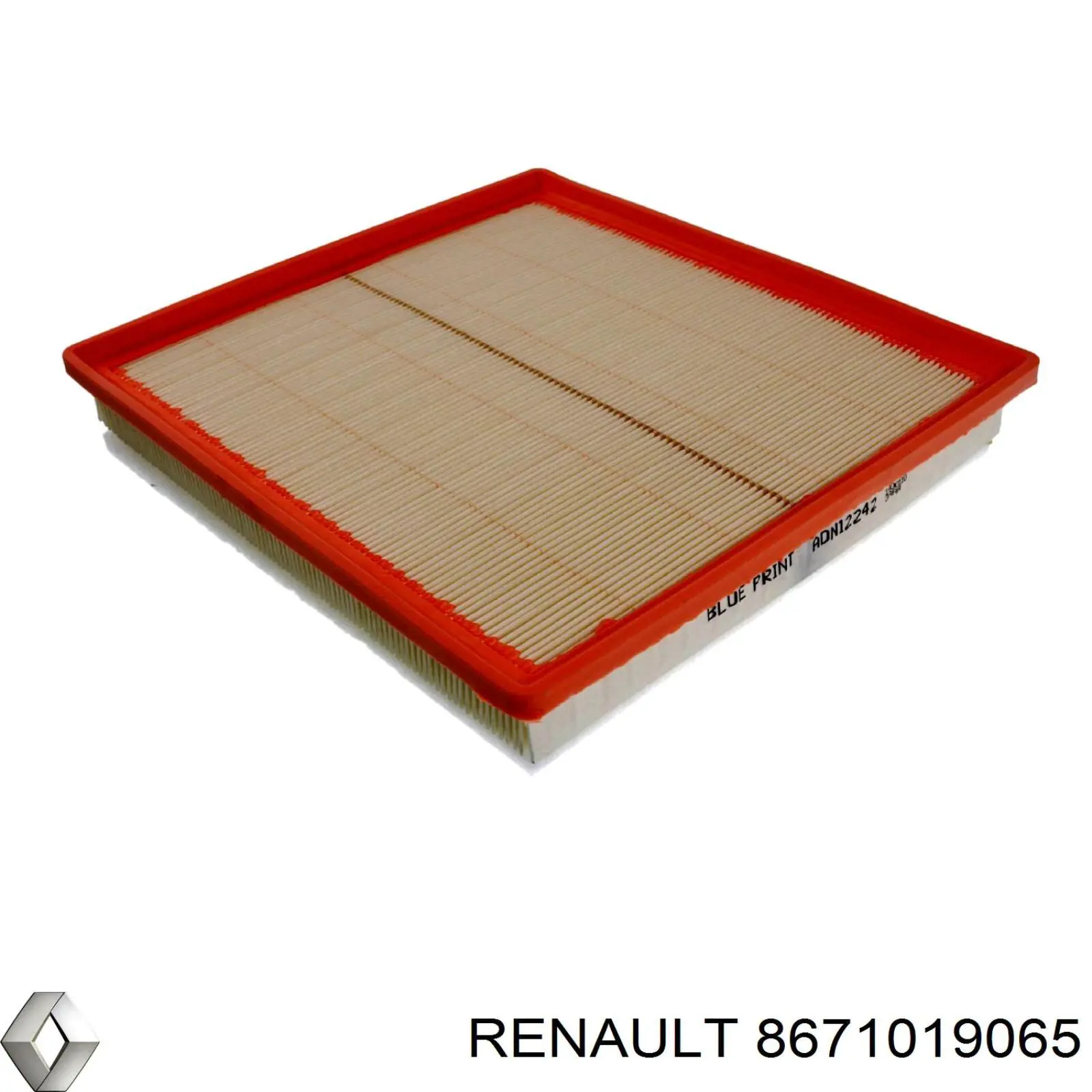 8671019065 Renault (RVI) filtro de aire