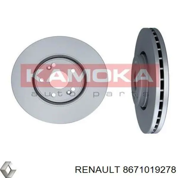 8671019278 Renault (RVI) disco de freno delantero