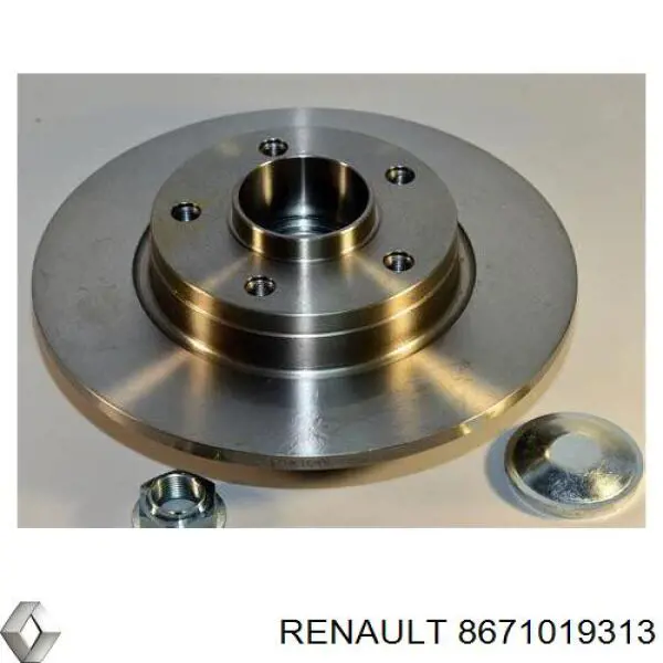8671019313 Renault (RVI) disco de freno trasero