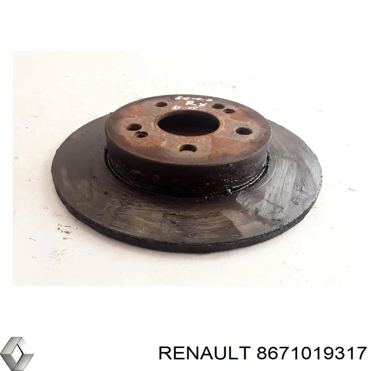 8671019317 Renault (RVI) disco de freno trasero