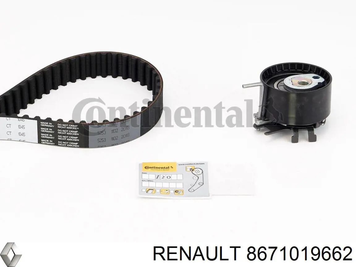 Juego de correas dentadas Renault (RVI) 8671019662 precio, desde 59,42 EUR