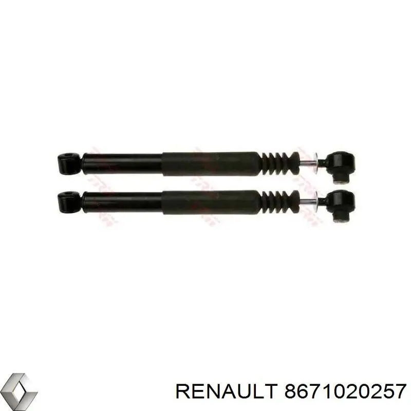 8671020257 Renault (RVI) amortiguador trasero