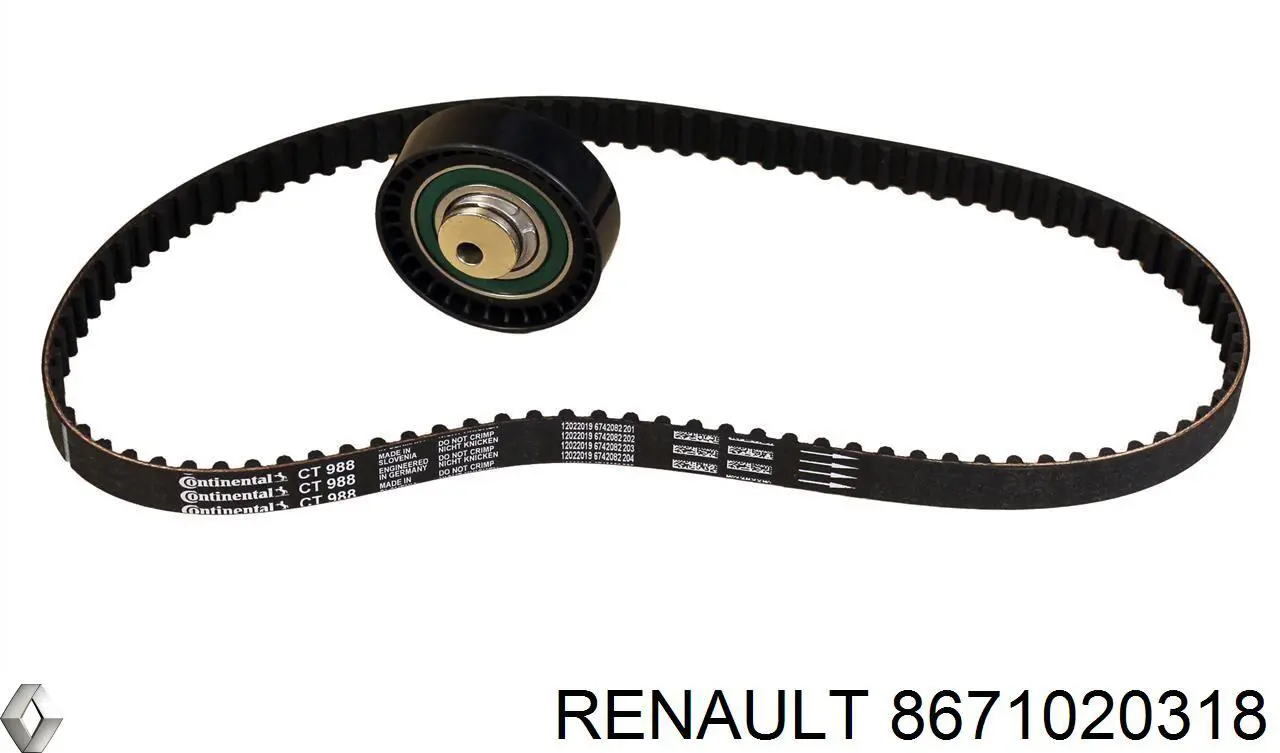Comprar 8671020318 Renault (RVI) Correa distribución