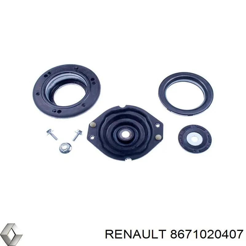 8671020407 Renault (RVI) soporte amortiguador delantero