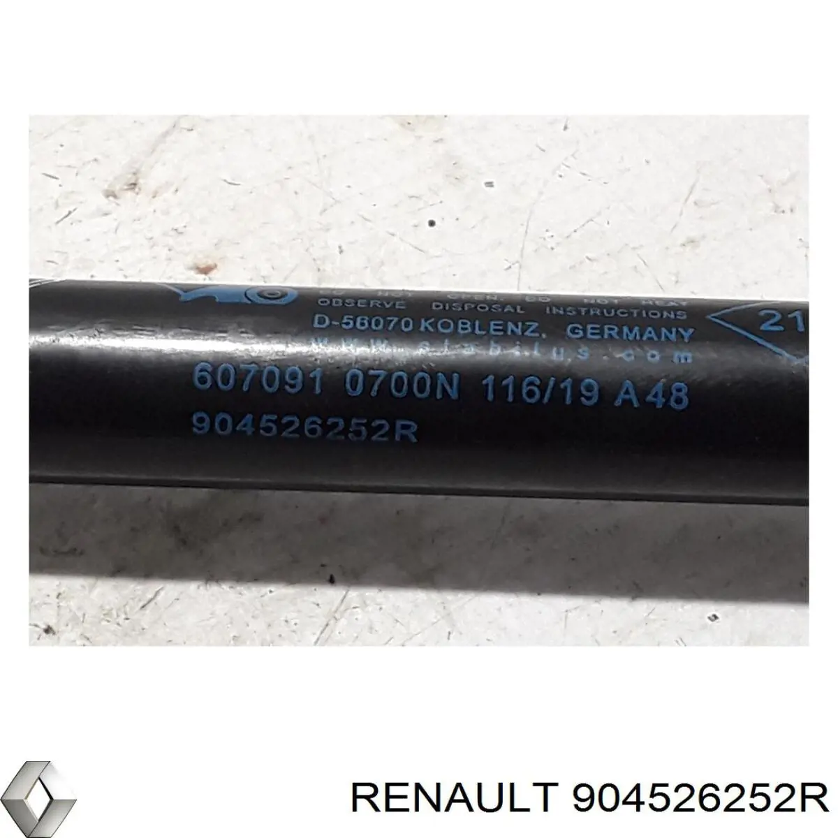 Comprar 904526252R Renault (RVI) Amortiguador de puerta trasera